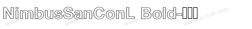 NimbusSanConL Bold字体转换